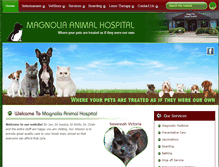 Tablet Screenshot of magnoliaanimalhospital.net